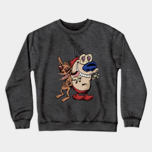 Ren and Stimpy Crewneck Sweatshirt by Black Snow Comics